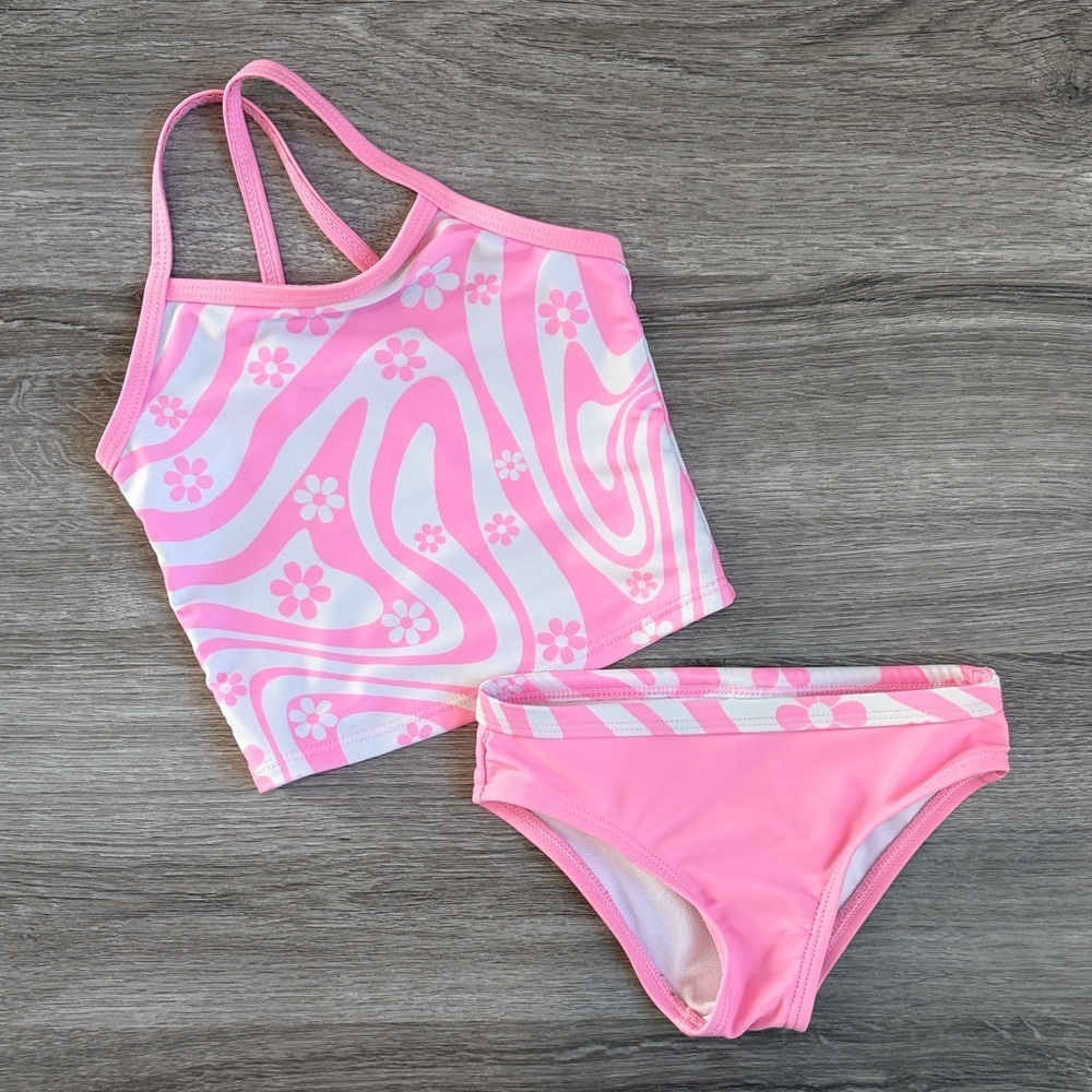 Wonder Nation toddler girls floral print bikini